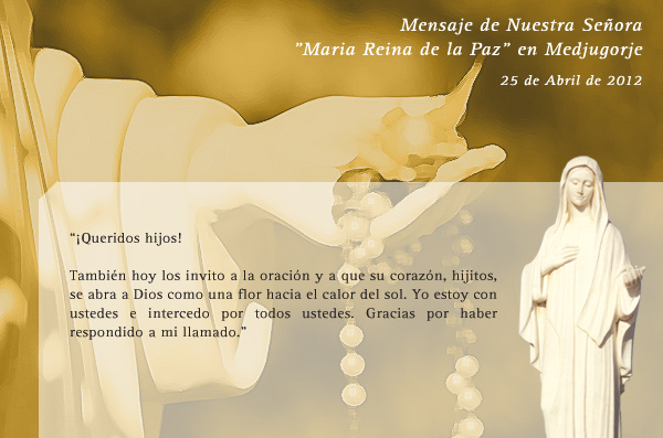 Mensaje de la Virgen