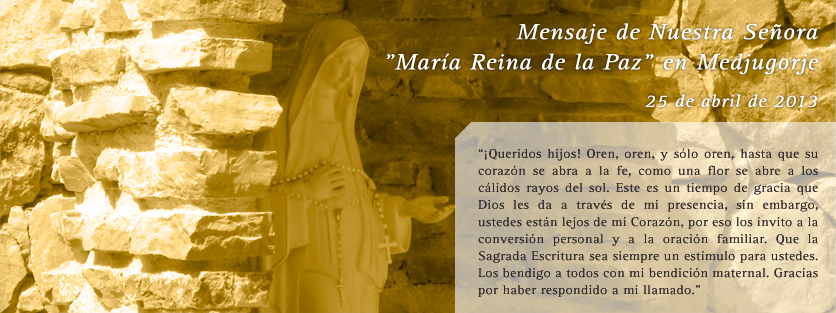 Mensaje de la Virgen de Medjugorje
