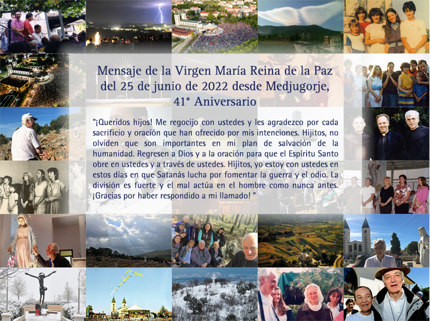 Mensaje de la Virgen María Reina de la Paz del 25 de junio de 2022